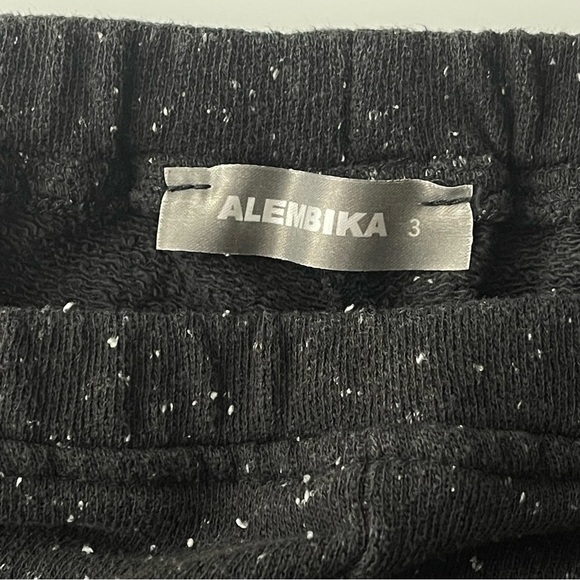 Alembika Pants Womens Large Elastic Waist Pull On Wide Leg Cargo Crop Sweatpants - Picture 10 of 11